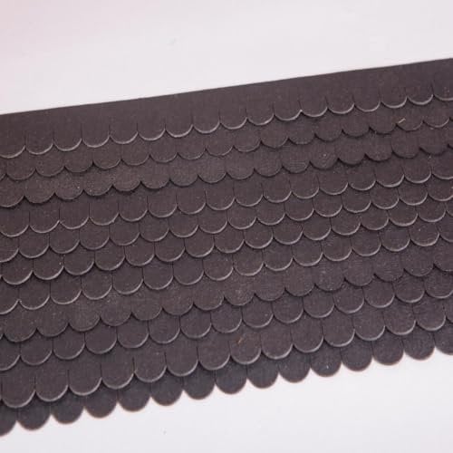 Generisch 2 Sets = 0,48 m² Dachschindeln Biberschwanz Mini 15 mmManufaktur Martinshof anthrazit Zierbrunnen Brunnen Vogelhaus Hund Insektenhotel Spiel Mühle Bitumen Dachpappe