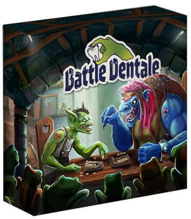Bright Eye Games | Battle Dentale Brettspiel auf Englisch für Alter 8+ | Strategisches und Wettbewerbsfähiges Spiel für 2 Personen | Brettspiel für Paare oder zum Spielen mit Freunden
