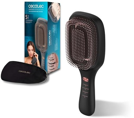 Cecotec Cepillo Reparador Cuero Cabelludo, Restauración del cabello HairCare Revitalize. Modos Massage, Oil Control, Revitalize, Vibración, Iones Negativos, Microcorrientes EMS, Luz Azul, Láser LLLT