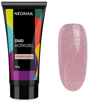 NEONAIL DUO ACRYLGEL Shimmer Pansy - Polygel - Nägel - Gel Nägel - Acrylgel für Nägel - Acryl Nägel - Acryl Gel - Nagelverlängerung - Acrylgel - Poly Gel - 30 g