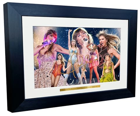 Kitbags & Lockers Signierter Bilderrahmen Swift The Tour Collection 2024 Sänger Popstar Musik 30,5 x 20,3 cm