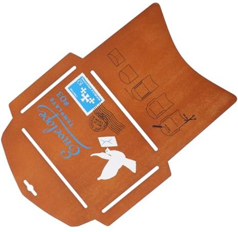 DOITOOL Vintage für Handschriftliche Vorlage Briefumschläge für Holzschablone zum Basteln Lineal Designs 2 Funktionen für Besondere Anlässe
