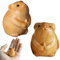 Dbvnnsy 2PCS Cute Wooden Mouse Figurines, Handcrafted Miniature Animal Ornaments 1.3x1.2x1.6 for Home, Desktop, Shelf & Zodiac Decoration