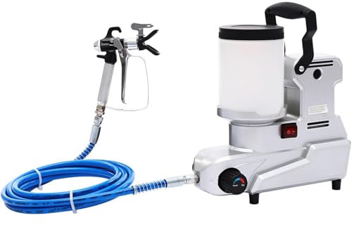 Airless Paint Sprayer, 2L Electric High Pressure Paint Spraying Machine, 2.5L/Min Wall Spray Gun with Hose,Adjustable Speeds for Indoor and Outdoor Walls, Furniture, Ceilings