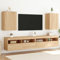 MOBCANT TV-Wandschränke 2 STK, TV Schrank Schränke Hängeschrank Wohnwand Geeignet für Büro Schlafzimmer Wohnung Hotel Sonoma-Eiche 40,5x30x60 cm Holzwerkstoff