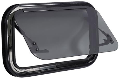 Eujgoov RV -Notfallschieben aus Dem Fenster mit Hydraulischer Stützstab Wasserfest für Campervan -Baufahrzeuggröße 20 X 12 Zoll