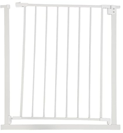 Relaxdays Treppenschutzgitter, 75–80 cm, ohne Bohren, Baby & Kleinkind, Treppe & Tür, Türschutzgitter zum Klemmen, weiß