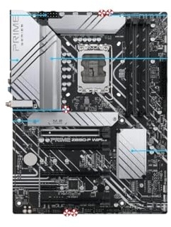Motherboard Fit For ASUS Prime Z690-P WiFi Motherboard LGA 1700 Intel Z690 DDR5 192GB PCIe 5.0 M.2 Wi-Fi 6 ATX Support I9-14900 I5-14600 I5-14400