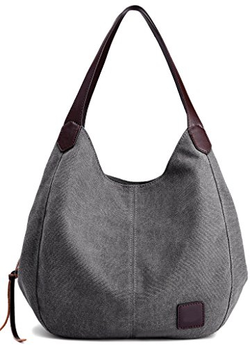 DCCN Sacs à Main en Toile pour Femme Fourre-Tout Sacs Bandoulière Vintage