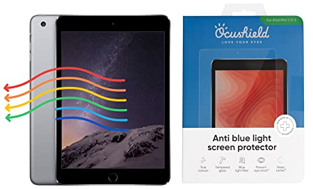 Ocushield Pellicola Protettiva in Vetro temperato con Filtro Luce Blu - Pellicola 7.9 Apple iPad Mini 1, 2, 3 (1st - 3rd Gen) – Pellicola iPad con Filtro Schermo – Accessori iPad