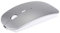 Yowablo Wireless Mouse Slim 4 Bottons Silent Mate Rechargeable Wireless Bluetooth Mouse for Laptops off-white Silver