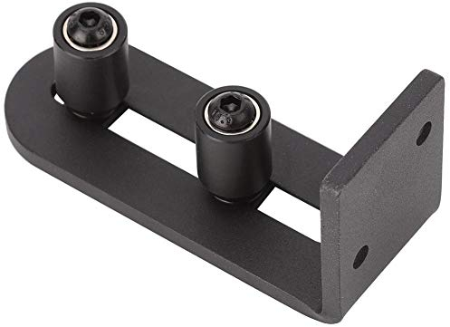 Einstellbar Bodenführung, Verstellbare Bodenführung aus Kohlenstoffstahl für Scheunentür für alle Schiebetüren (Doppelrollenlager # 2)