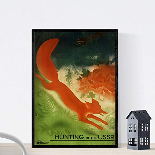 Nacnic Vintage Poster Vintage Plakatwerbung. Jagd in der UDSSR. A3 Größe