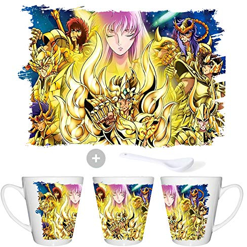 MERCHANDMANIA TAZA CONICA CABALLEROS DE ORO 12 CASAS conic mug