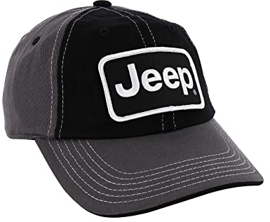 Jeep Premium Richardson Chino Twill Patch Hat - Black, Charcoal, White