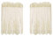 Betos Küchen-Vorhänge, Voile Kurzstore Vintage Kaffee Bistrogardine Vorhang Spitze Scheibengardine Kurzgardine Landhausstil halbtransparente Gardine, Beige 74*90cm x 2Stück