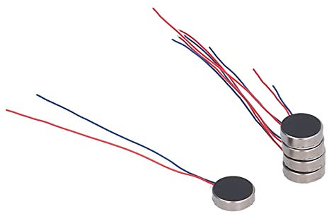 50 Stück Dc-Mini-Vibrationsmotor 3V 70A Hochpräzise Flache Münze Typ Gebürsteter Mikromotor Mit Zwei Drähten,Eigener Motor