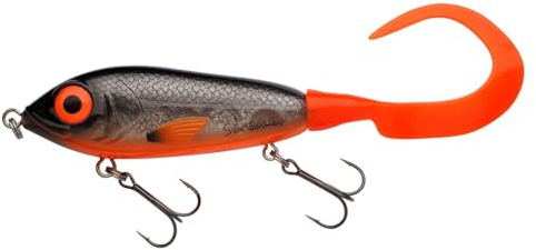 Abu Garcia Svartzonker McMy Tail Jerkbait – Clear High-Impact ABS, Eco-Friendly Weighted, Realistic 3D Effect, Designed in Sweden for Freshwater & Saltwater Fishing, Fegis 17 cm