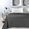 Byour3 - Tagesdecke Reine Baumwolle 100% LICHT Doppelbett Einzelbett Queen Size Bettdecke Rechteckiges Hypoallergenes Dekorative Decke Widerstandsfähige Abdeckung Schlafzimmer (Anthrazit Doppelbett)