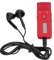 PUSOKEI Mini Clip MP3 Player, 8GB Digital Voice Recorder Music Player, Wearable Small Black Audio Player for Sports and Running(Red)