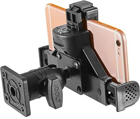 iBolt Phone Dockín Lock DynaMount AMPS w/ 2î Single Socket Arm Locking Drill Base Mount for Smartphones- Great for Trucks, ELDís, Wall Mounting, Sprinter Vans, etc.