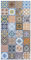 Panorama Tapis Vinyle du Sol Cuisine Salle de Bain - Différentes Tailles - (Carreaux Ciments Nijar Original 60x110 cm)