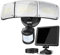 ZOFO 2300LM Lampe Solaire Exterieur Detecteur de Mouvement, Projecteur LED Capteur de Mouvement, Spot Extérieur Lumière Solaire Puissant Eclairage de Sécurité, 3 Têtes IP65 5000K, Câble 5m