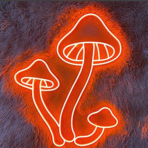 Ulalaza LED Leuchtreklame Pilz Nachtlicht für Schlafzimmer Wohnzimmer Dekoration Tiny Tots Room Decor Geburtstagsgeschenk mit USB 5V