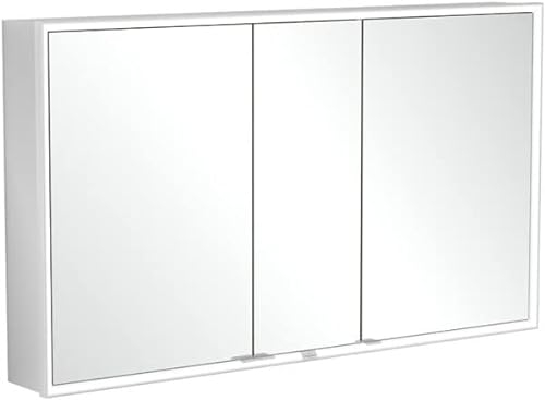 Villeroy & Boch My View Now, Spiegelschrank für Wandeinbau mit Beleuchtung, 1300x750x167,5 mm, mit EIN-/Ausschalter, Smart Home fähig, 3 Türen, A45813