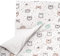 FlyIdeas Baby Bettwäsche Komplett Set 180x120 cm - Perfekt fur 160x80 cm Kinderbetten 100% Reine Zert. Baumwolle Baby Decken Set mit Kissenbezug fur Neugeborenen Kinderbett Stubenwagen & Wiegen