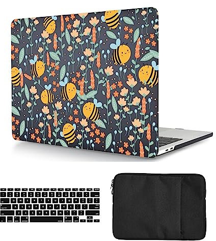 Funda Compatible con Macbook Pro 13 Pulgadas 2012 2011 2010 2009 2008 Versión Modelo A1278 con CD-ROM, Carcasa Rígido de Plástico Cubierta & Cubierta de Teclado & Bolsa, Api