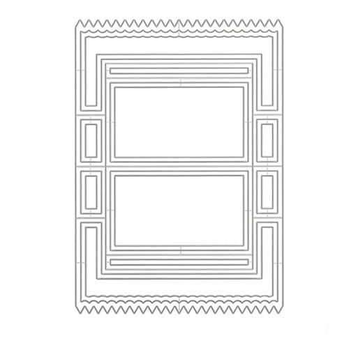 JOCXZI 3D-Kartenform-Stanzformen für die Kartenherstellung- rechteckige Geschenk-Popup, Märchenbuch Banner-Stanzformen, für DIY, Scrapbook, Album, dekorativ, Scrapbook, Kartenherstellung