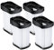 Filter Ersatz für Shark WV270UK WV273UKT WandVac 2.0 schnurlosen Handstaubsauger, waschbar und wiederverwendbar, HEPA-Filter, 4 Stück