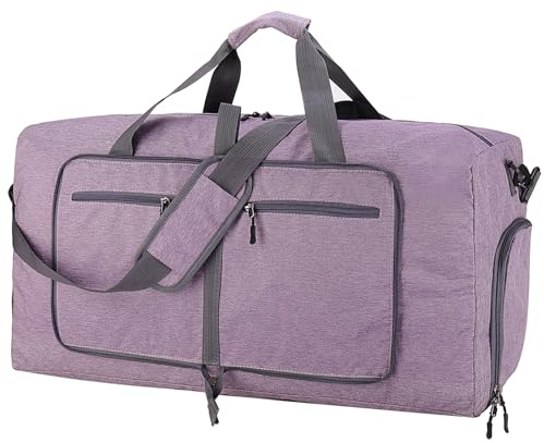 ehsbuy 60L Reisetasche Groß Faltbare Sporttasche Herren Damen mit Schuhfach Taschen Wasserdicht Saunatasche Travel Bag für Sports Urlaub Gym Übernachtung