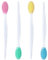 Pinceau a Lèvres Exfoliant, 4 Pcs Pinceaux à Lèvres Double Face en Silicone, Pinceau à Lèvres Exfoliant en Silicone Double Face, Pinceau pour Enlever les Points Noirs du Nez