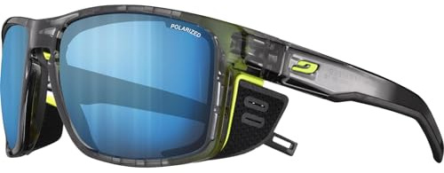 Julbo Unisex Schild Sonnenbrille, Schwarz/Gelb (Yellow Fluo Capsule Ocean Master), L