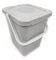 Ecoplast | Pattumiera Differenziata per Raccolta Umido con Filtro Antiodore, 10 Lt, Ghiaccio, 24x25,5x29,5, Made in Italy