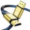 jojobnj Cable HDMI 8K de 2m, Cable HDMI de alta velocidad de 48 Gbps, 8K a 60Hz, 4K a 120Hz, HDCP 2.2 y 2.3, DTS:X, HDR 10 compatible con Roku TV/eARC/3D/PS5/HDTV/Laptop/Blu-ray (Dorado)