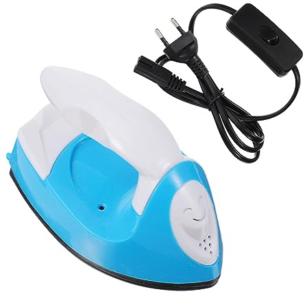 CIYODO Mini Ferro da Stiro Elettrico 220v Guscio in Plastica ABS e Piastra in Ceramica per Trasferimento Termico Portatile per Hobby Fai da Te e Patchwork