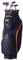VEVOR Golf Cart Bag with 14 Way Organizer Divider Top, 36” 14 Pockets Premium Cart Bag, Durable Golf Bags with Handles & Dust Cover & Detachable Straps for Men & Women, Black & Orange