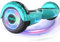 MEGA MOTION 𝐇𝐨𝐯𝐞𝐫𝐛𝐨𝐚𝐫𝐝, 6,5 Zoll mit Bluetooth-Lautsprecher und LED-Radlichtern, geeignet für Kinder und Jugendliche (Grün)