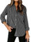 MINTLIMIT Womens Striped Button Down Shirts Long Sleeve Collared Office Work Blouses Tops 2024