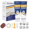 Wannenreparaturset weiß, Fiberglas Dusche und Porzellan Waschbecken Reparaturset, Acryl, Emaille, Keramikfliesen, WC und Duschbad Reparaturset, Reparatur von Rissen, Fragmenten, Löchern und Gruben