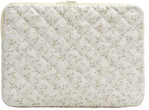 Kexpery - Funda Acolchada para Ordenador Portátil Con Estampado de Flores, Protectora Linda para Tableta