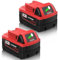 2-pack 5.0Ah 48-11-2401 lithium battery Replacement for Milwaukee 18V battery M18B5 48-11-1850 48-11-1852 48-11-1820 48-11-1828 48-11-1860, compatible with Milwaukee 18 volt original charger.