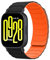 Hinnwer 22mm Bracelet Compatible avec Xiaomi Watch S4/Redmi Watch 5 Active/Redmi Watch 5 Lite/Watch S4 Sport/Watch 2/Watch S3, Bracelet Boucle Magnétique Silicone pour Watch S1 Pro Noir Orange