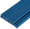 sourcing map 16pcs Full Size Hot Glue Gun Sticks 11mm x 200mm Large Glue Sticks for Glue Gun, Glitter Bright Blue