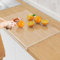 JanYoo Acrylic Chopping Board, Cutting Boards for Kitchen, Thick Chopping Block Vegetable Bread Meats Fruits Board with Counter Lip, Anti-Slip Chopping Tray, 40 x 30cm, Clear
