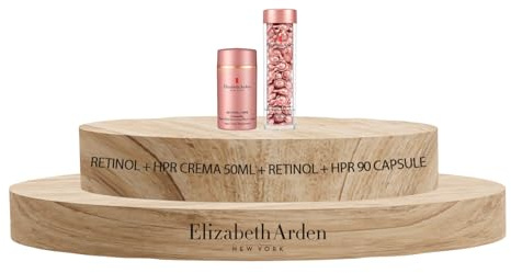 Elizabeth Arden: RETINOL HPR, Ceramide und Retinol Serum Kapseln, Reduzieren Mimikfalten und Falten, 90 Kapseln + Retinol + HPR Ceramide Water Cream Erneuerungscreme mit Retinol, 50ml