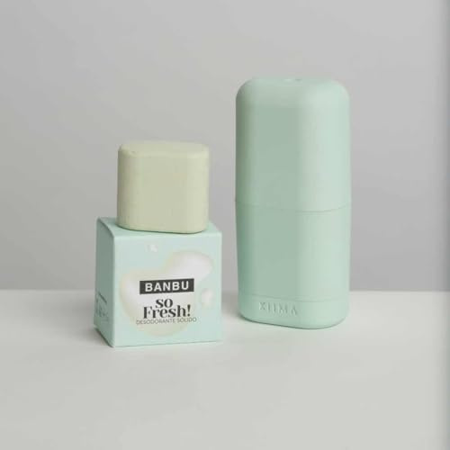 Wiederverwendbarer Applikator + natürliches festes Deodorant, nachfüllbar, Zero Waste (Zitrus)